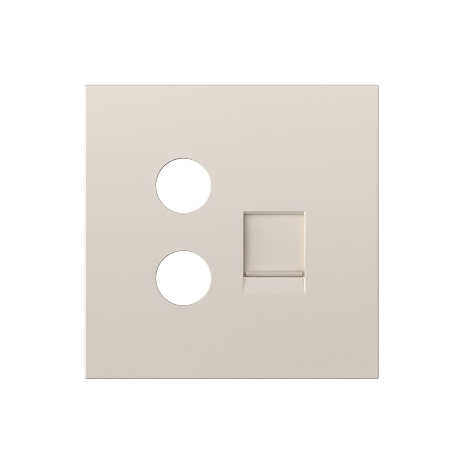 Couvercle pour TV+RJ45 (prise mixte) sable mat Simon 360
