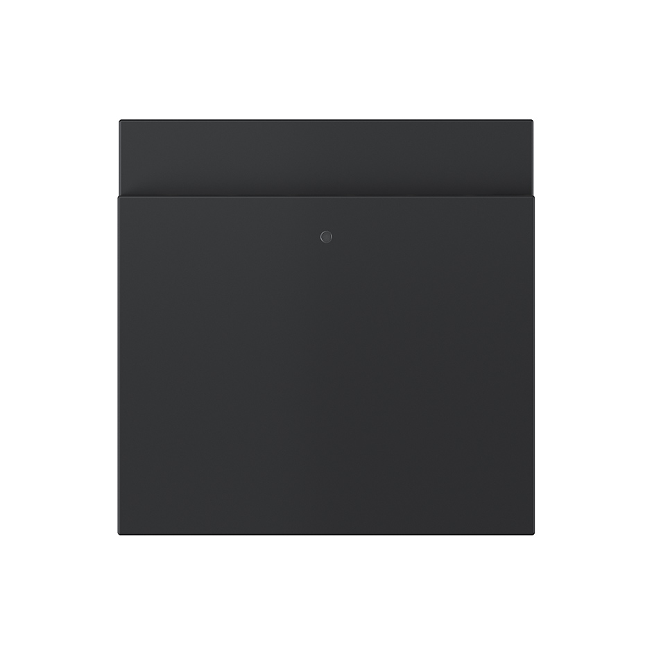 Tampa com visor para interruptor de cartão preto mate Simon 360