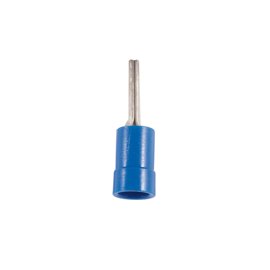 Terminal em forma de ponta pré-isolado de 2,5 mm² com ø de 19 mm, 10 unidades em azul da 