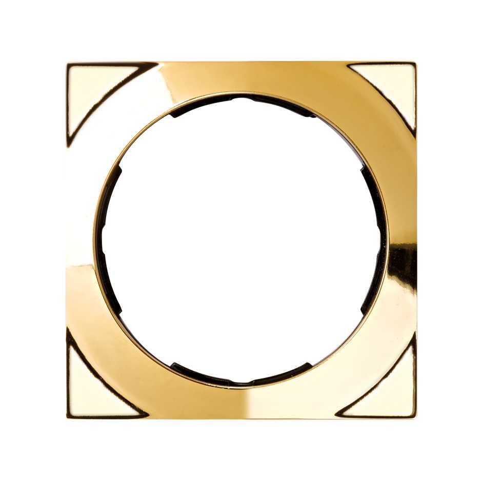 Frame square for 1 element gold Simon 88