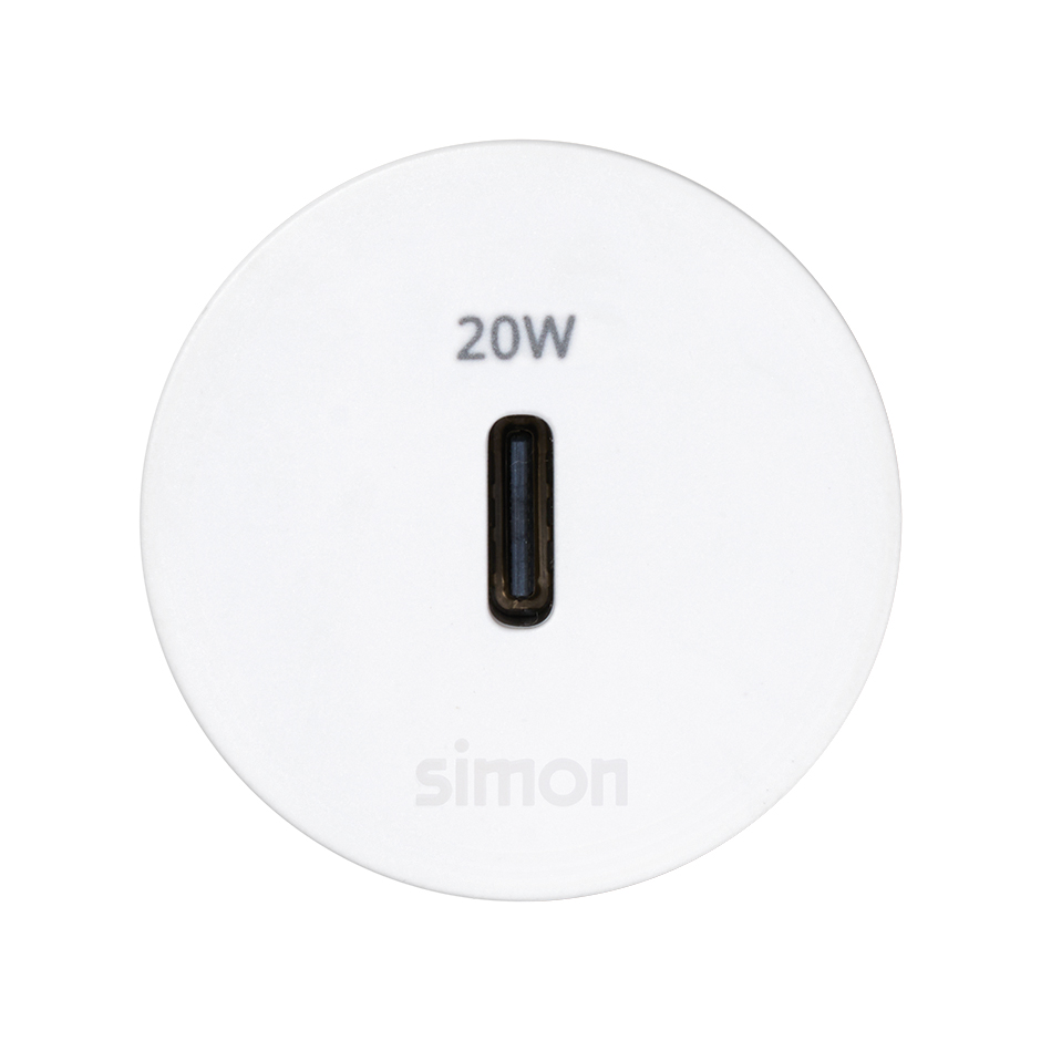 Kit Flash 30 consisting of USB charger Type C 20W white Simon 400