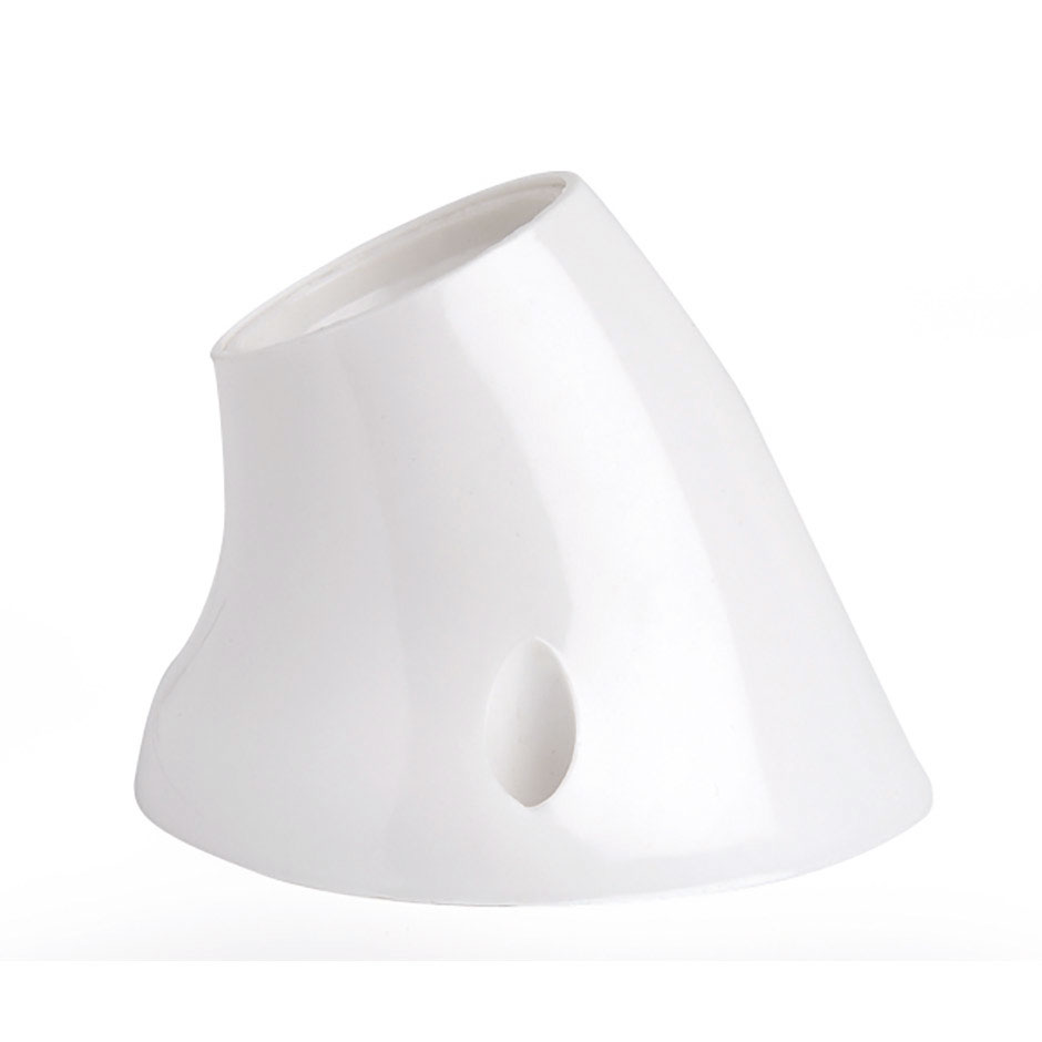 Porta-lâmpadas em termoplástico de encaixe curvado para E-27, em branco, da 