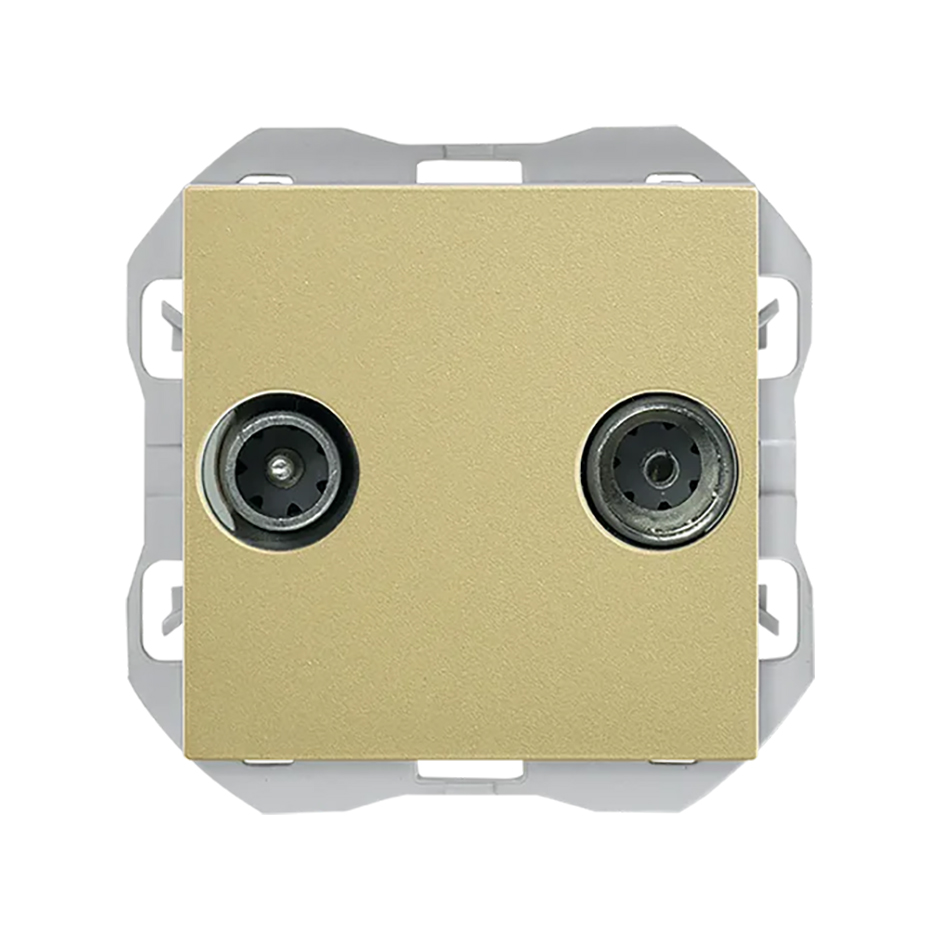 R/TV+SAT signal socket outlet end bronze Simon 270
