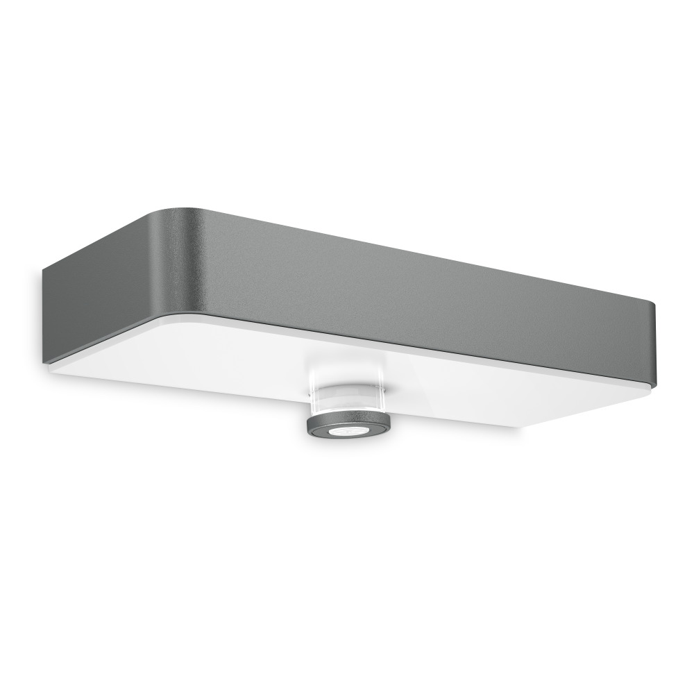 Aplique solar SOL-O S 3,3W 3000K con detector 6m PIR+LUX antracita IP44 3Y
