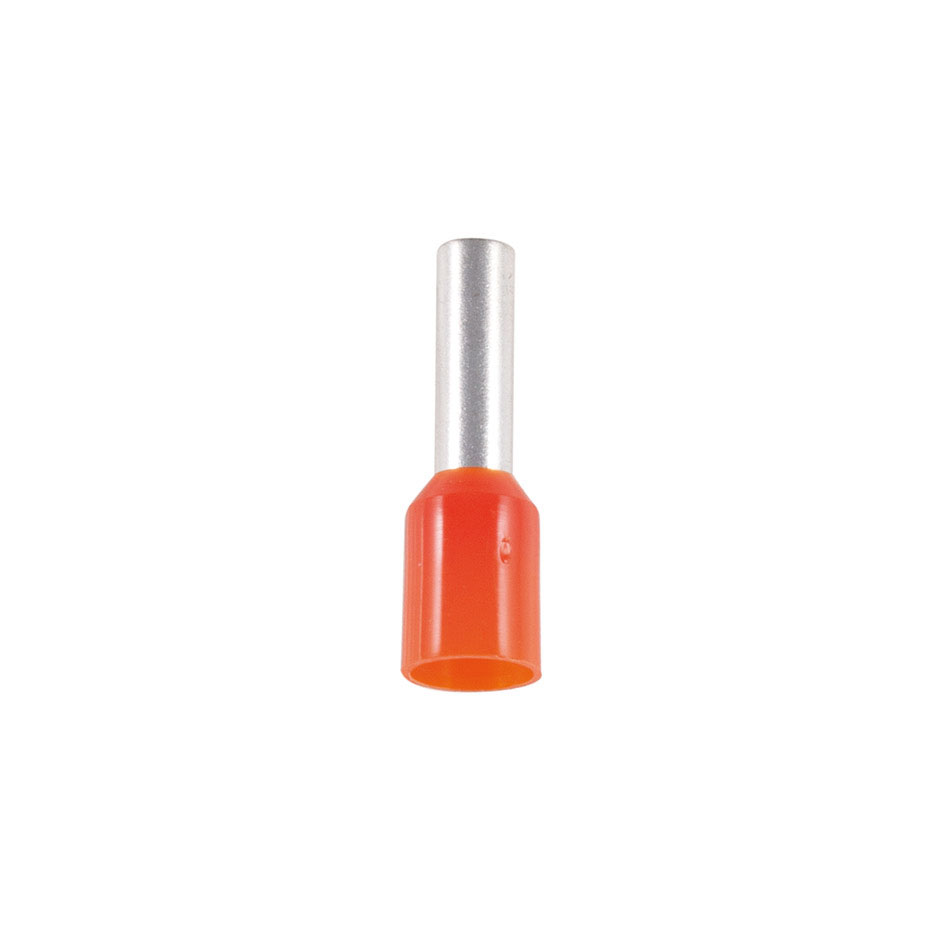 PUNTERA PLATEADA PREAISLADA 4MM² Ø10MM 10 UNIDADES NARANJA Simon Brico