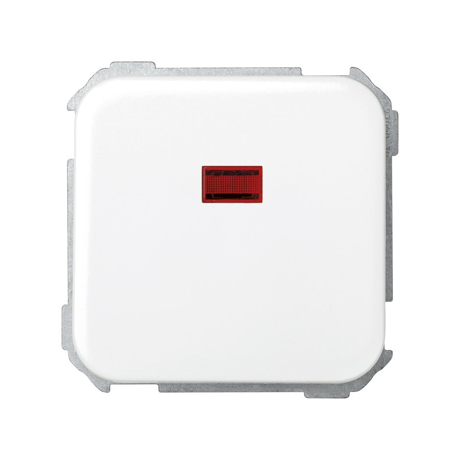Conmutador 10 AX 250V~ con piloto incorporado y sistema de embornamiento rápido blanco Simon 31