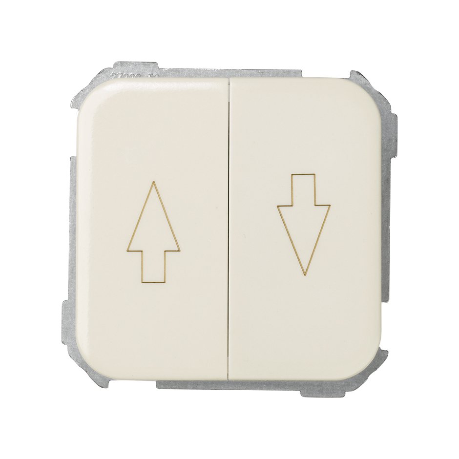 Set of 2 push buttons for blinds 10A 250V~ with latching system ivory Simon 31