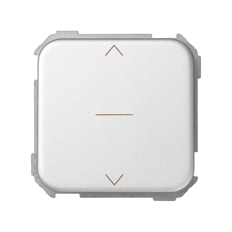 Switch for blinds 10A 250V~ with 3 positions: up, down and stop aluminium Simon 31