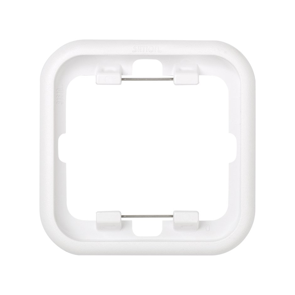 Thermoplastic frame for 1 element white Simon 31