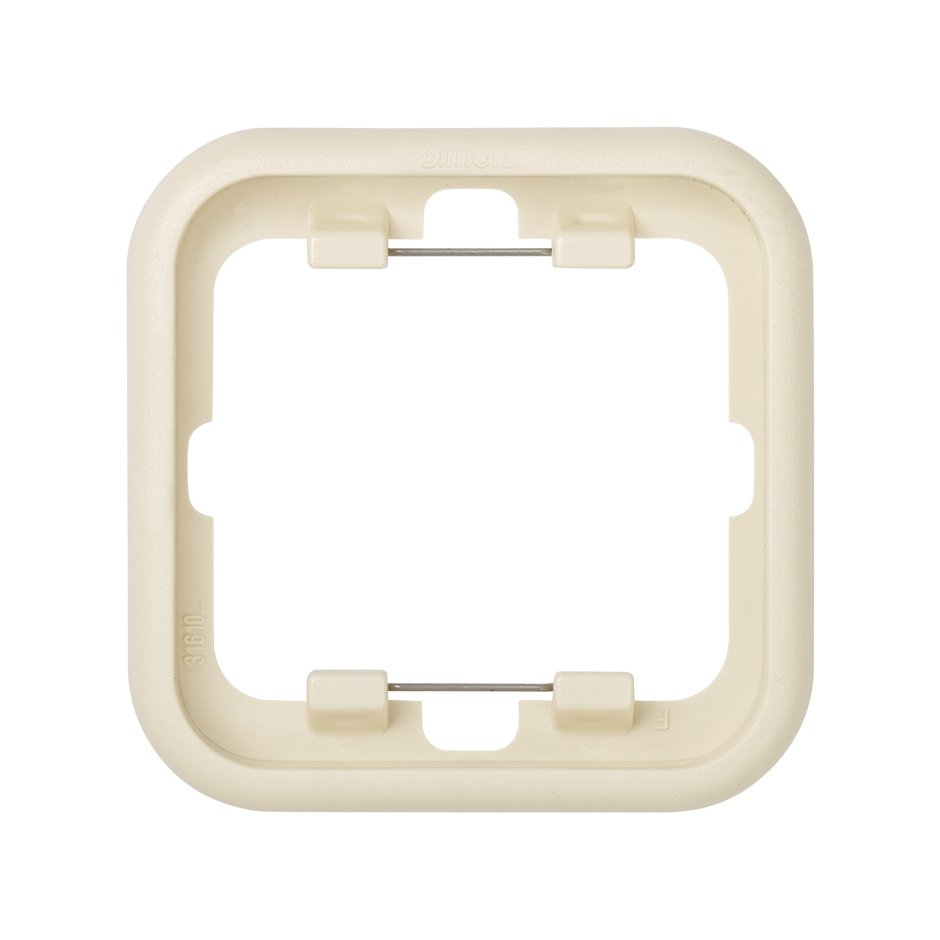 Thermoplastic frame for 1 element ivory Simon 31