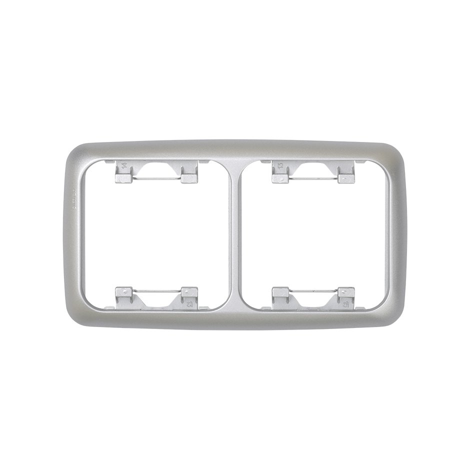 Thermostable frame for 2 elements aluminium Simon 31