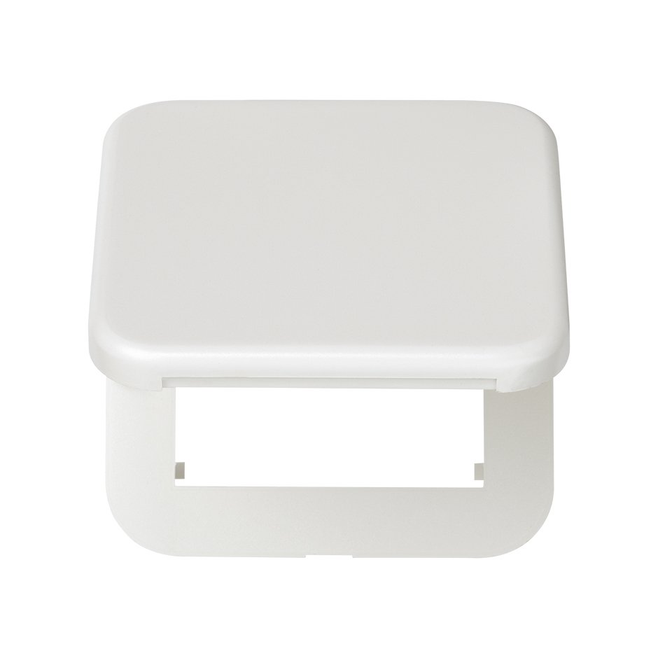 Hinged cover with safety device for German socket outlet white Simon 31