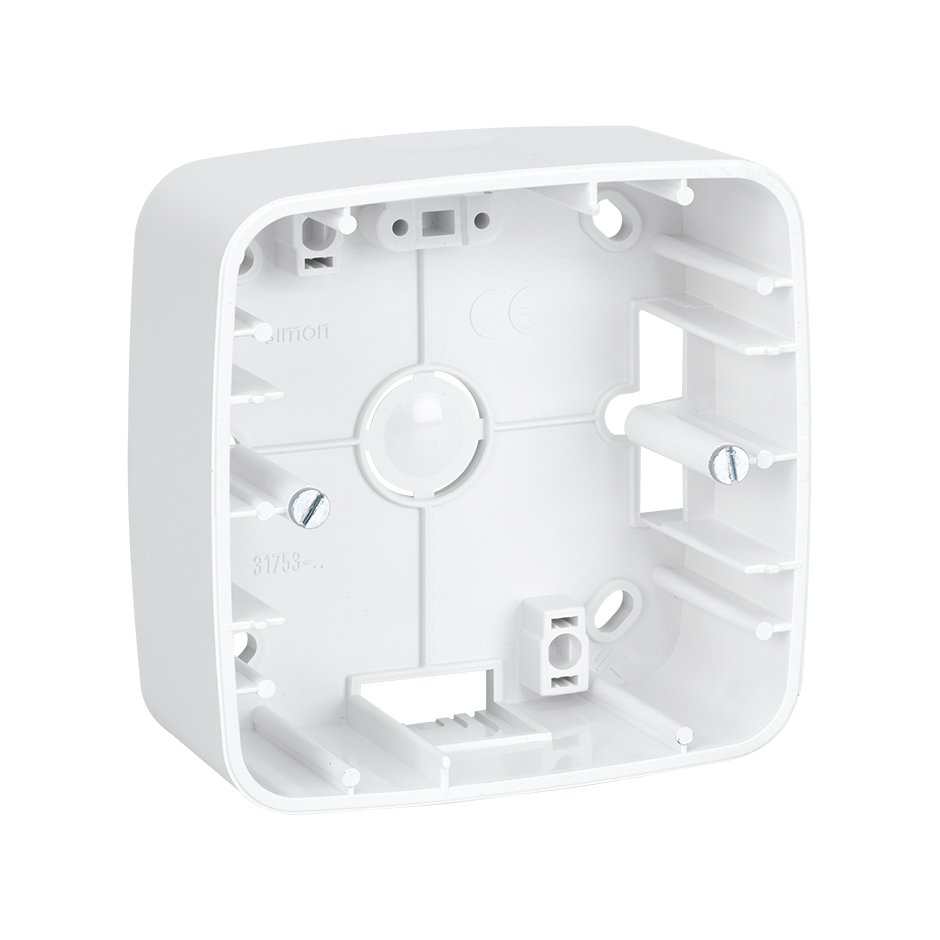 High surface-mount box without frame for 1 element white Simon 31