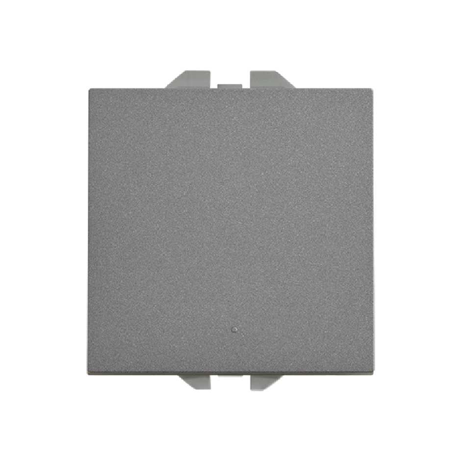 Neutral push-button switch 10A 230V~ with fast terminal connection system titanium Simon 270