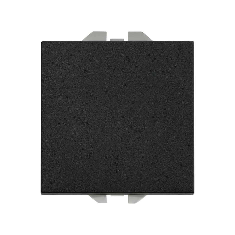 Neutral push-button switch 10A 230V~ with fast terminal connection system matt black Simon 270