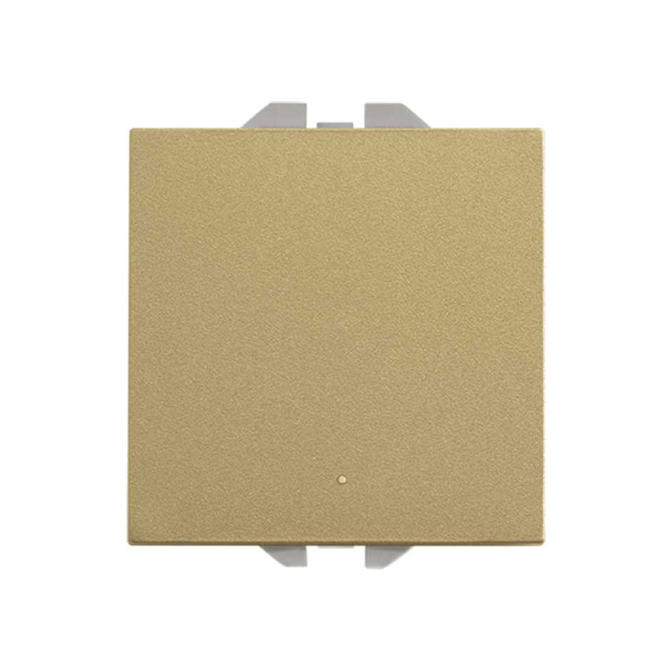 2-way push-button switch 10AX 230V~ with fast terminal connection system gold Simon 270