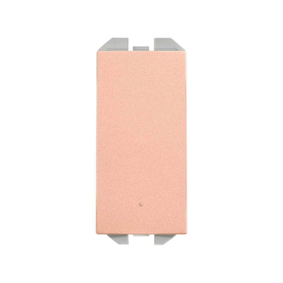 2-way push-button switch 10AX 230V~ with slender rocker and fast terminal connection system copper Simon 270