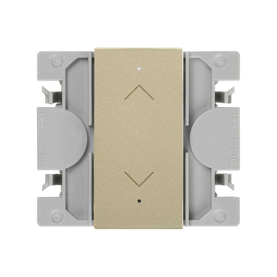 Simon iO blinds switch with slender rocker 700 VA champagne Simon 270