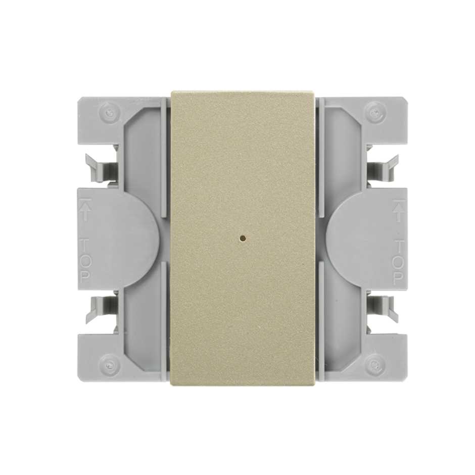 Simon iO 2-way master switch 230V~ with slender rocker and screw terminal connection system gold Simon 270
