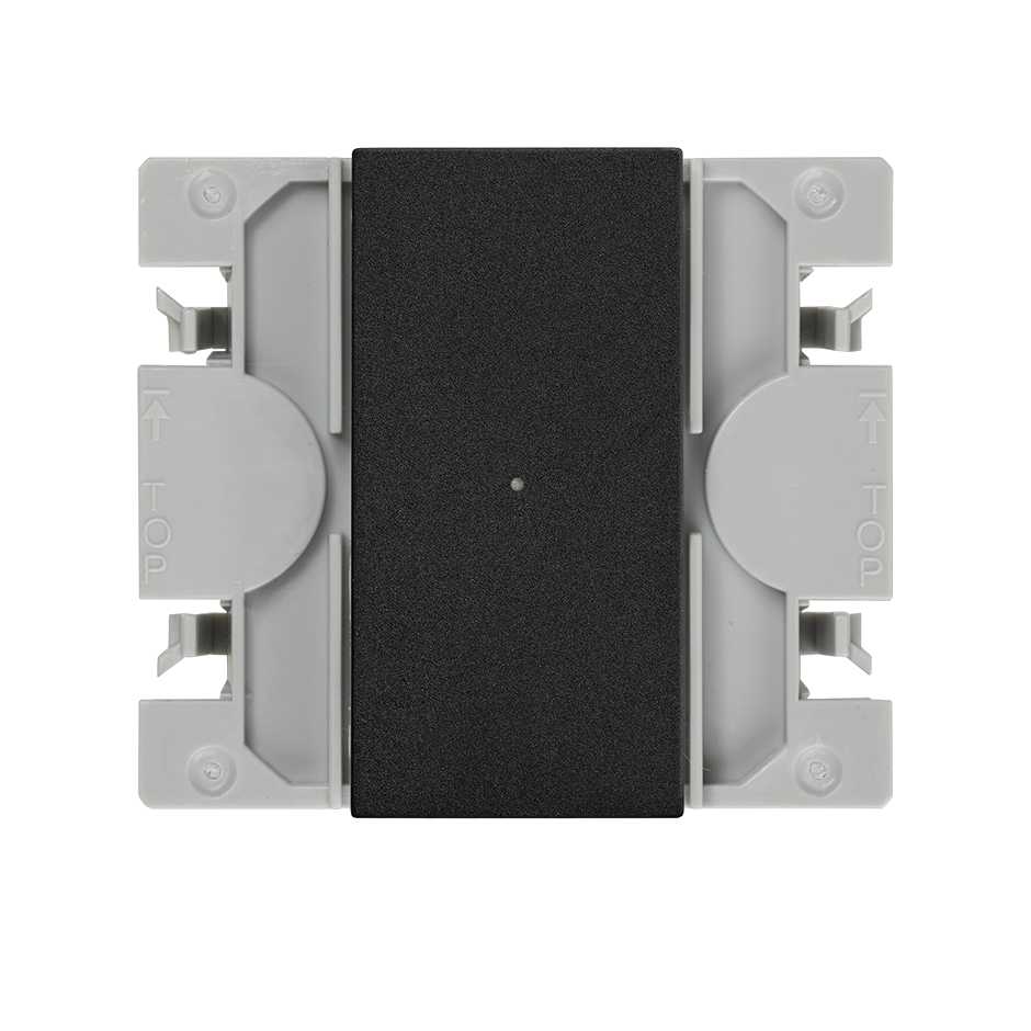 Simon iO 2-way master switch 230V~ with slender rocker and screw terminal connection system matt black Simon 270