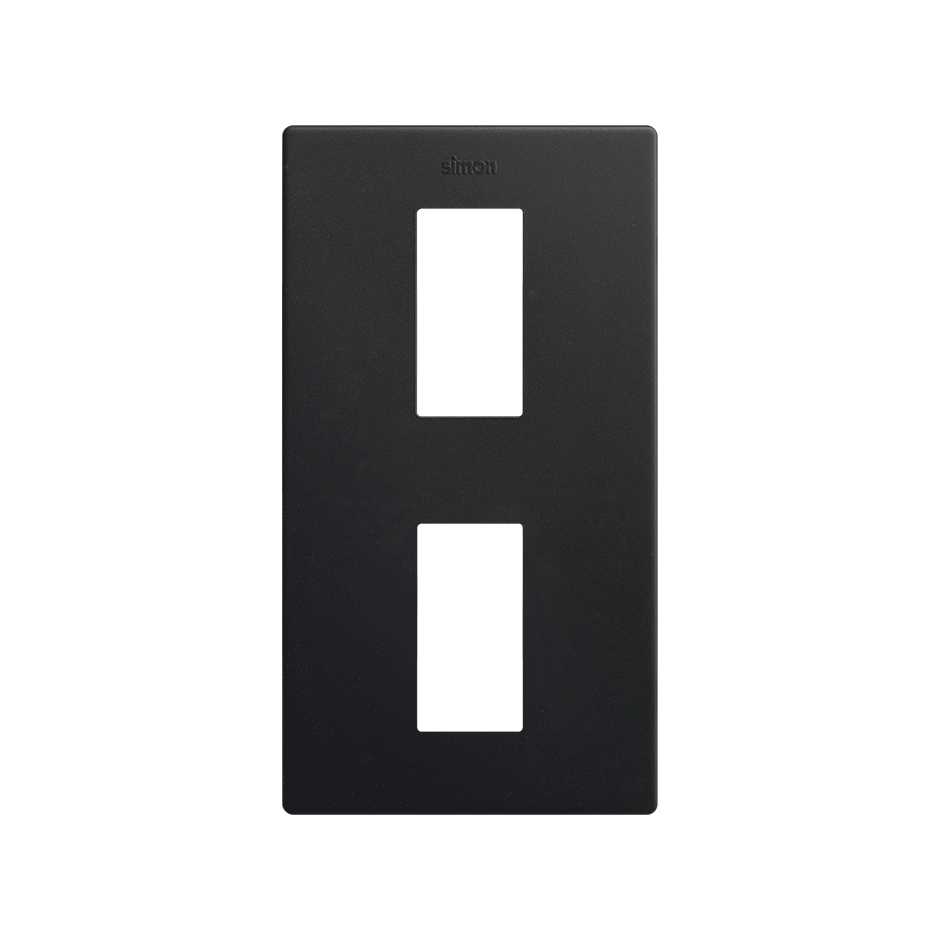 Minimal aesthetic vertical frame for 2 elements matt black Simon 270