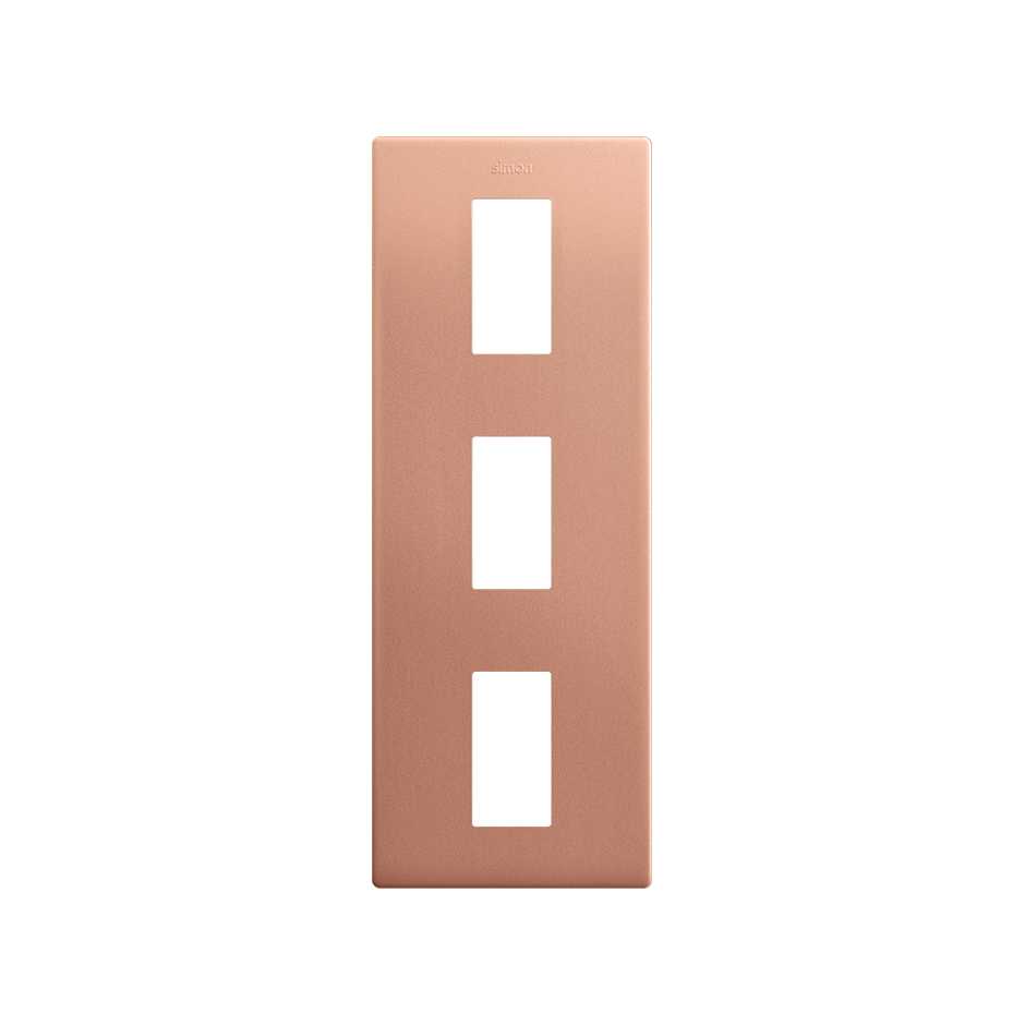 Minimal aesthetic vertical frame for 3 elements copper Simon 270