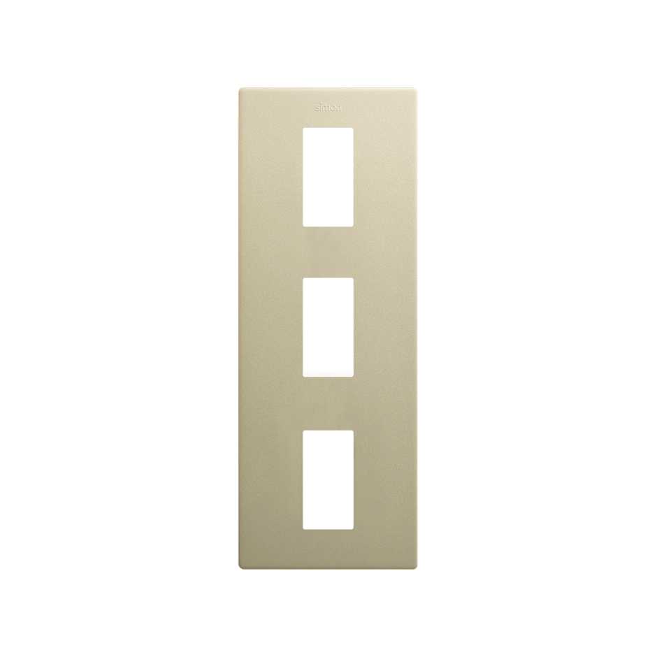 Minimal aesthetic vertical frame for 3 elements champagne Simon 270