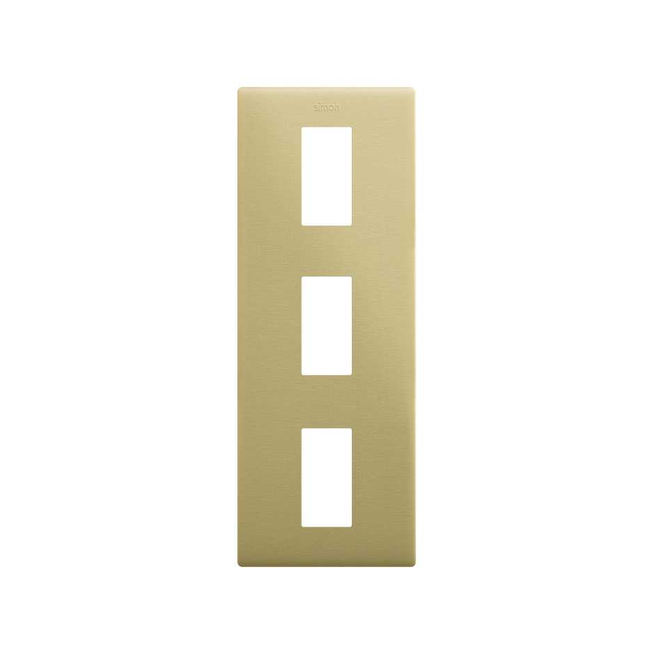 Minimal aesthetic vertical frame for 3 elements bronze Simon 270