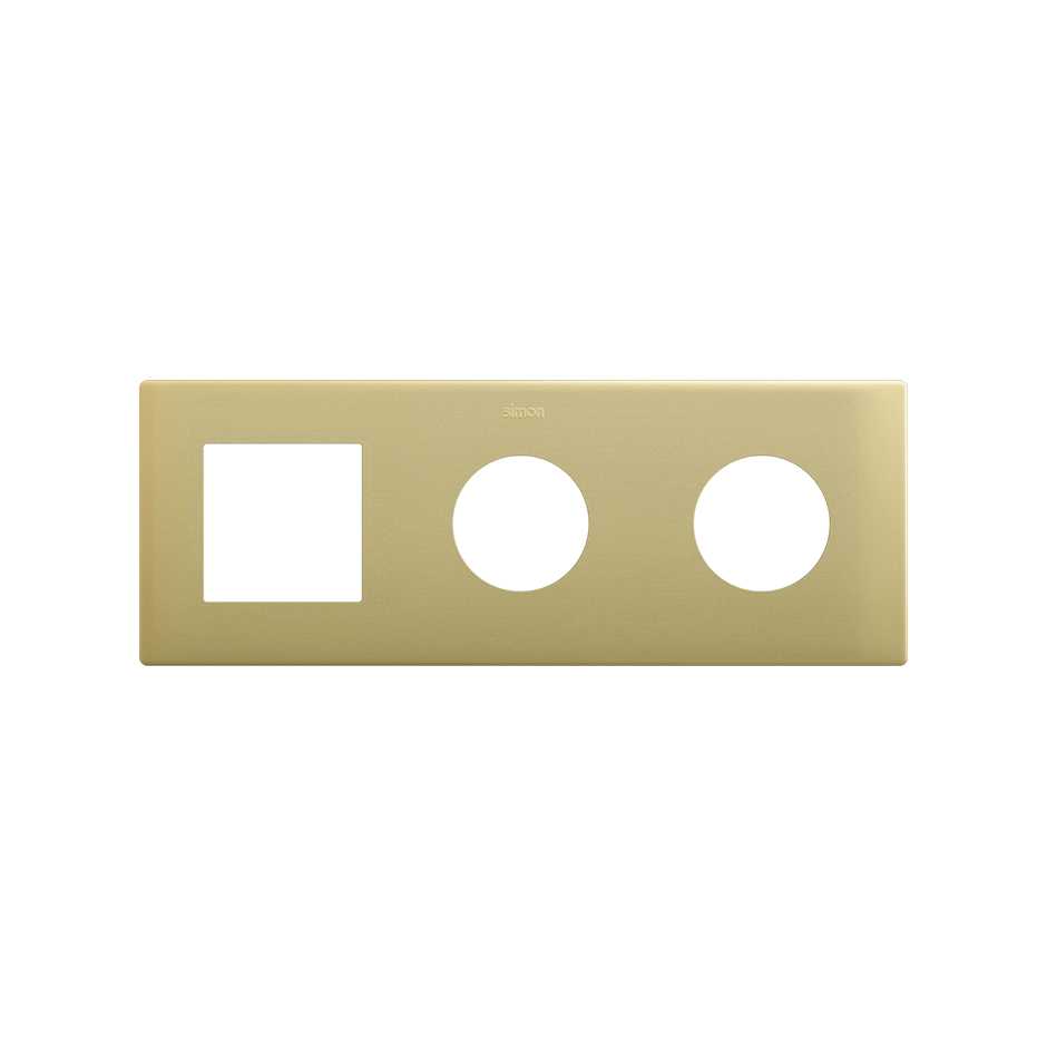 Frame composed of 1 element and 2 minimal aesthetics for CLEAN Schuko socket outlet bronze Simon 270
