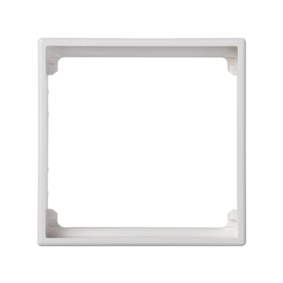 Adaptor plate for Simon 27 mechanical mechanisms for 1 element white Simon 500 Cima