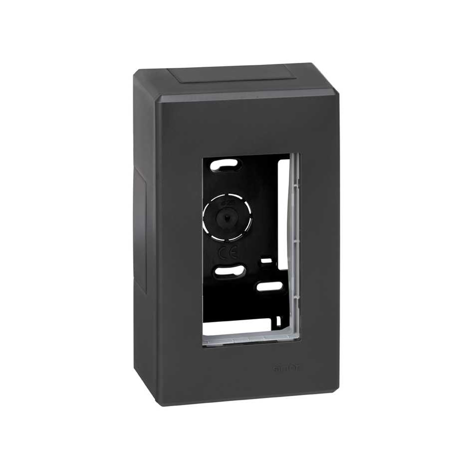 Surface-mount wall box for 1 double element white Simon 500 Cima