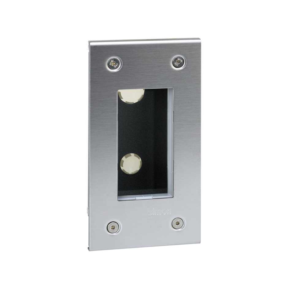 Boîte murale encastrable pour 1 module double Simon 500 Cima