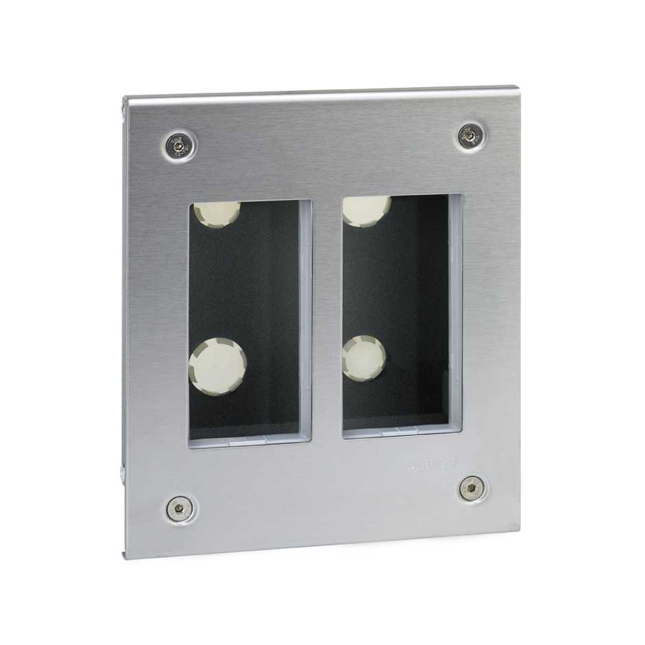 Boîte murale encastrable pour 2 modules doubles Simon 500 Cima