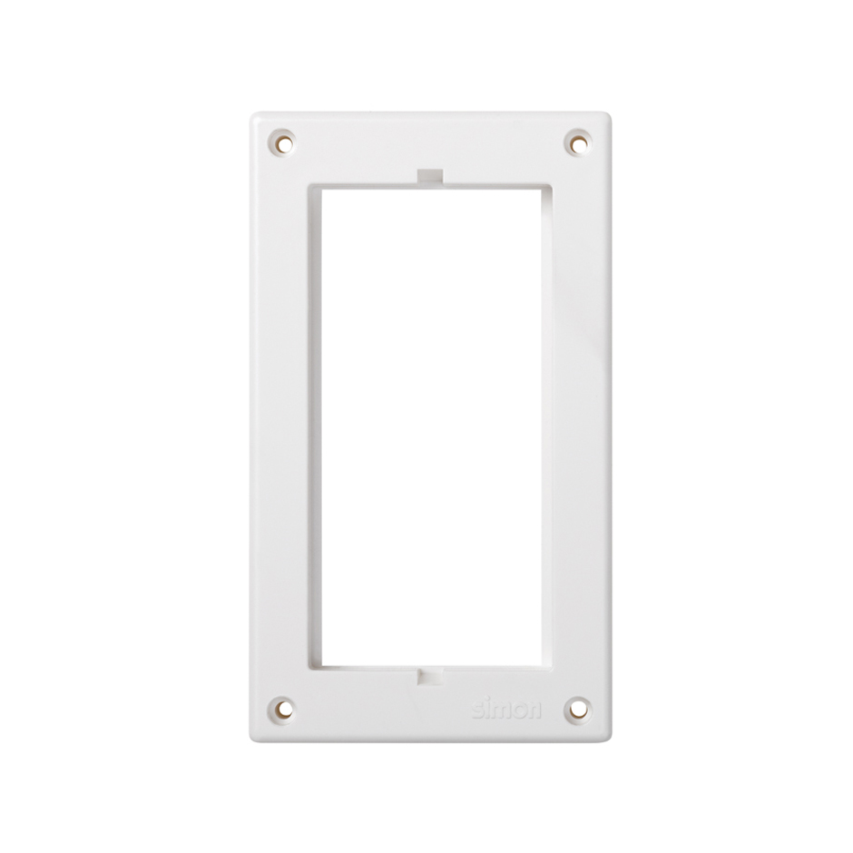 Framework for 2 elements in adjustable floor box white Simon 500 Cima