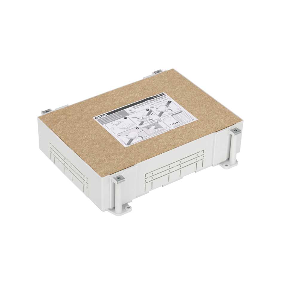Plastic tray for adjustable floor box 12 elements for concrete floor installation Simon 500 Cima