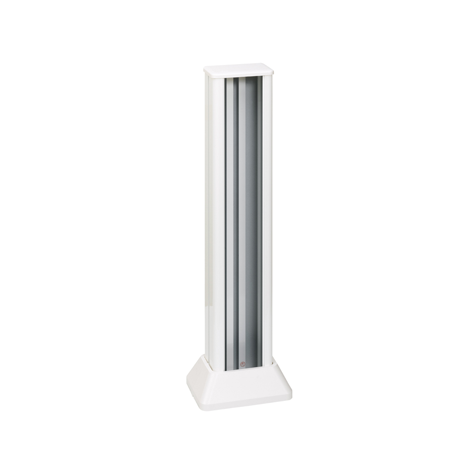 Aluminium mini column with 1 side for 8 elements white Simon 500 Cima