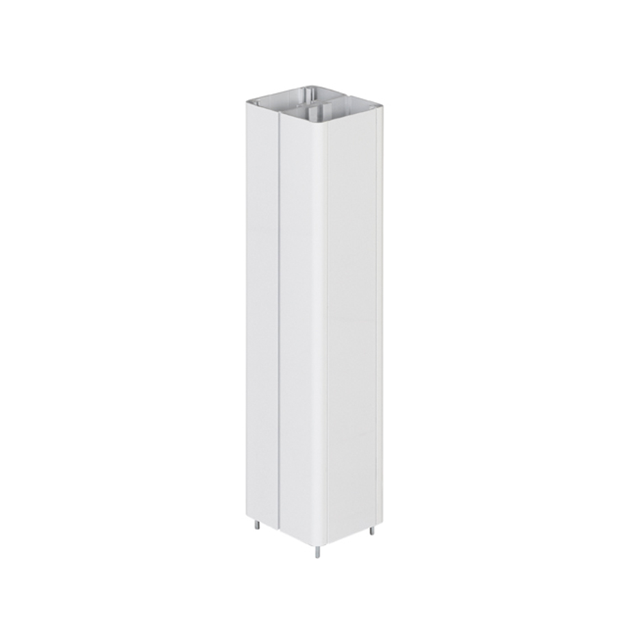 Extension 0.5 metres for aluminium column with 2 sides white Simon 500 Cima