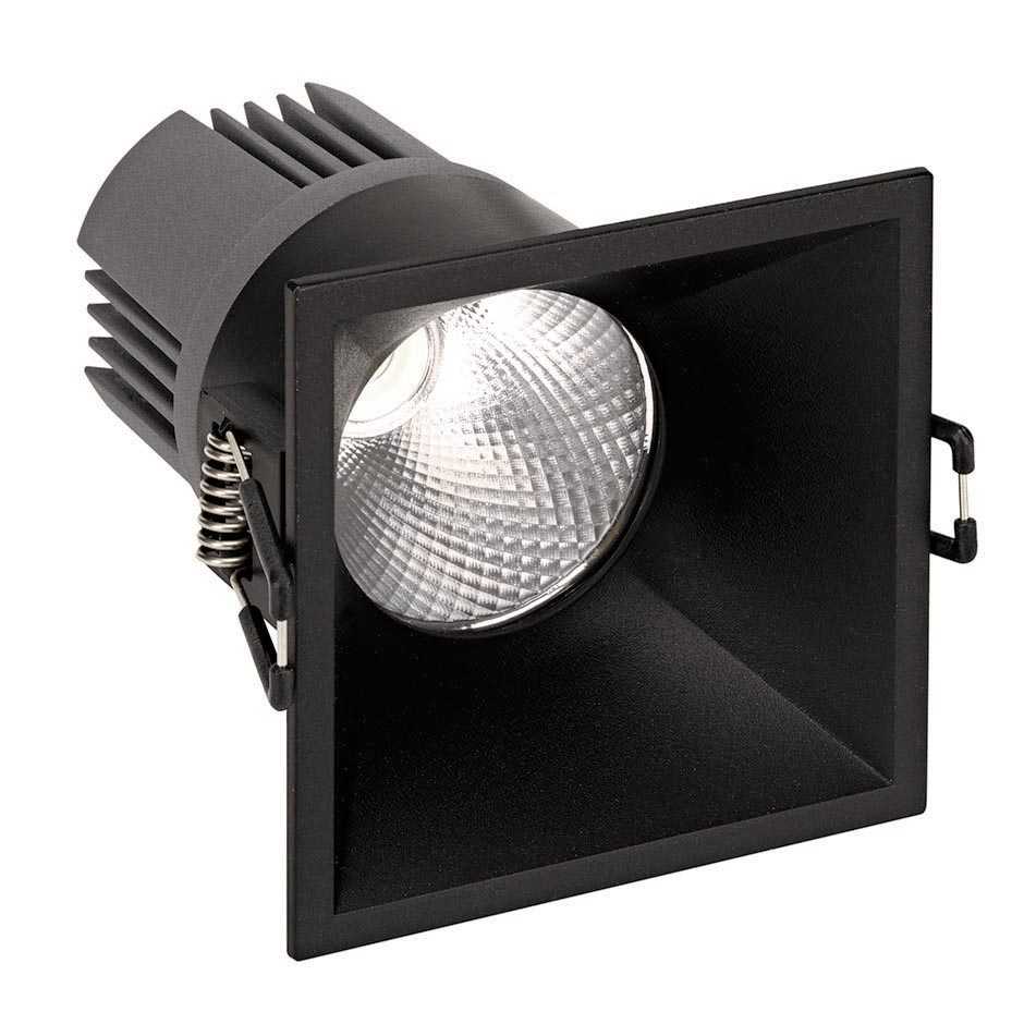 Downlight 703.22 Square Comfort WW Spot DALI Black