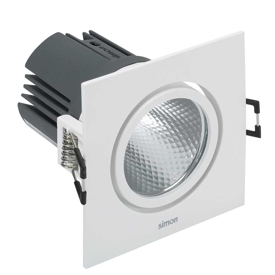 Downlight 703.24 Orientable Cuadrado WW Wide Flood Blanco