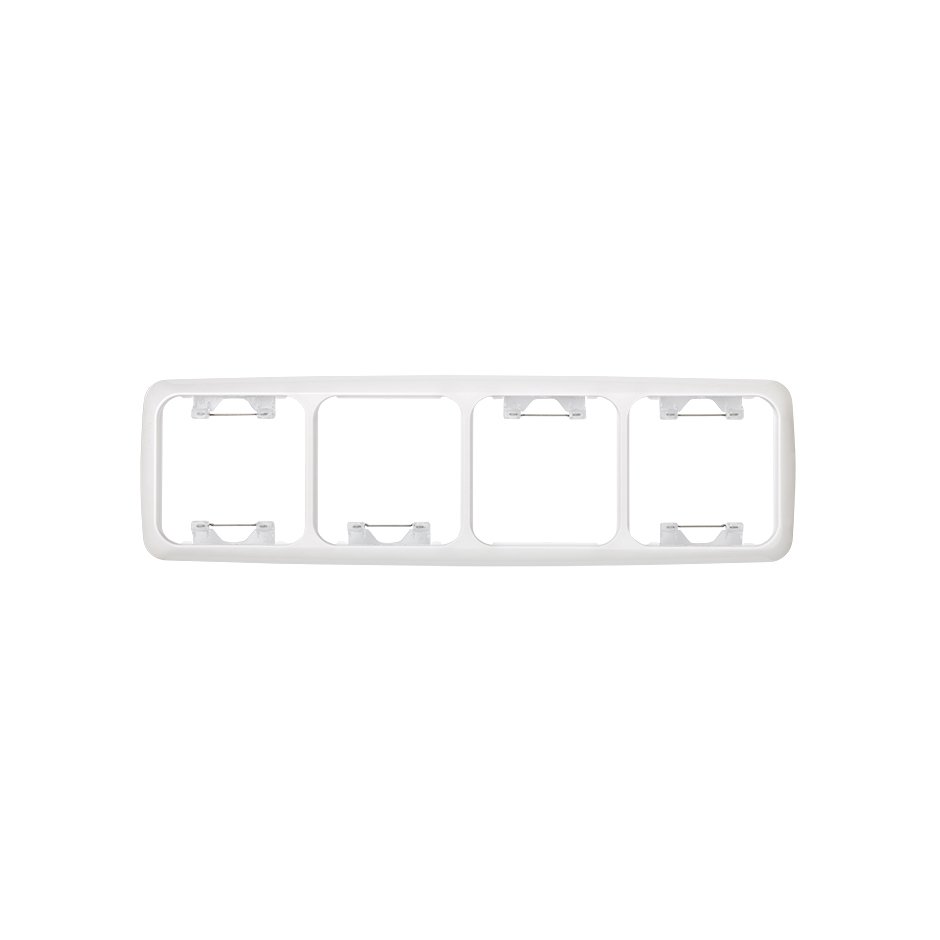 Thermostable frame for 4 elements white Simon 31