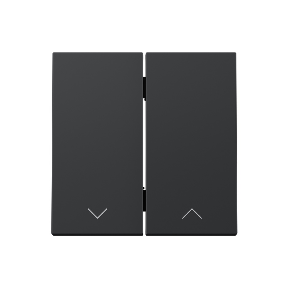 Double rocker for foldable shutter mechanism matte black Simon 360