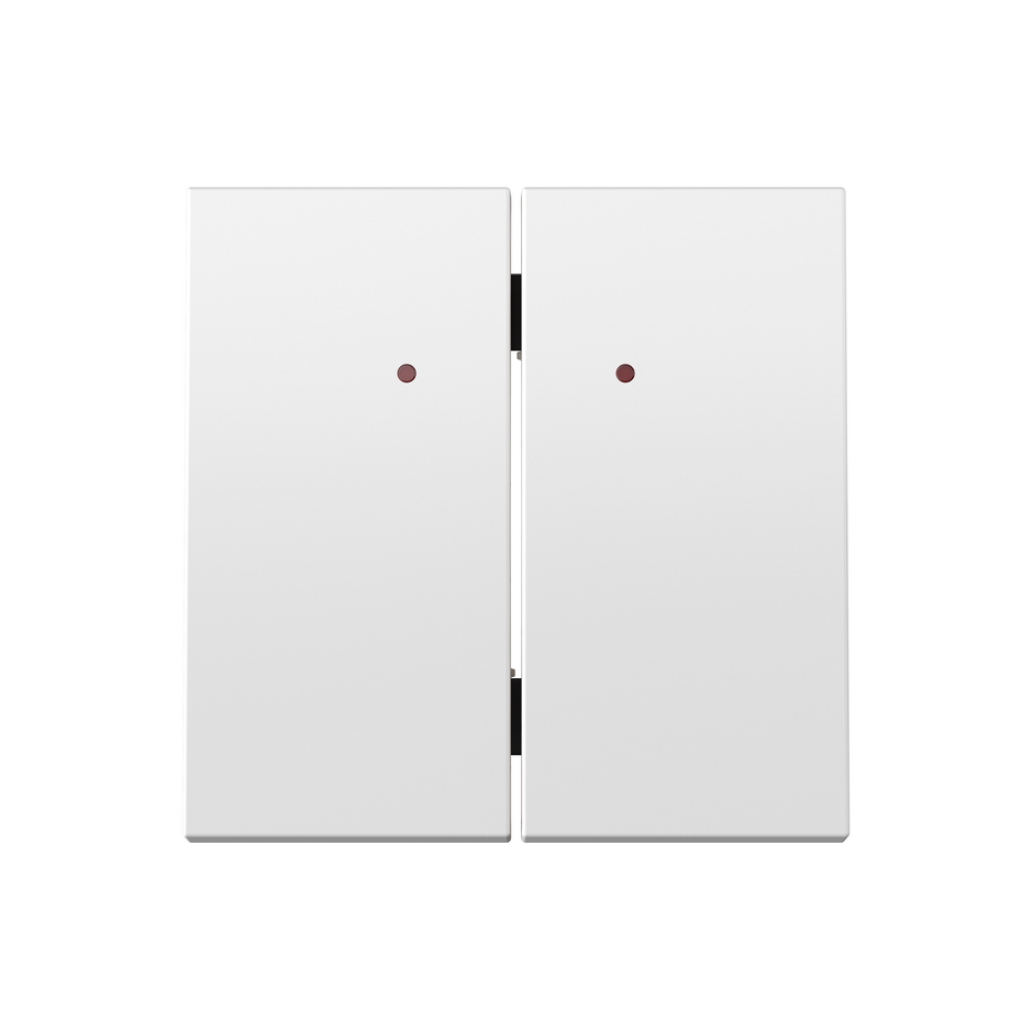 Double rocker with viewer for foldable mechanism white matte Simon 360