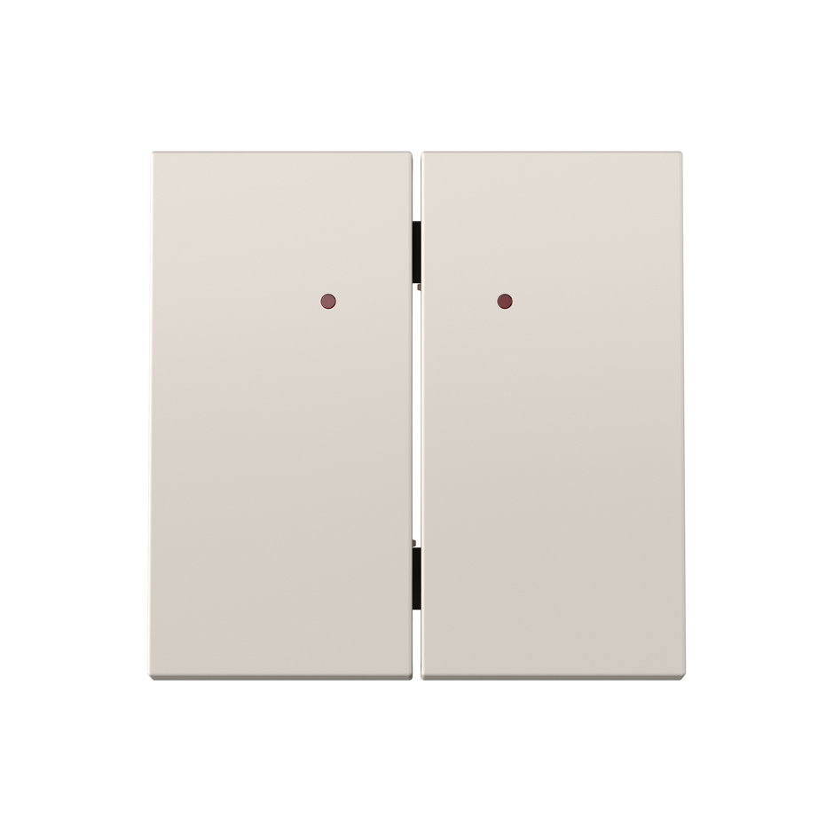 Touche double avec hublot pour mécanisme basculant sable mat Simon 360