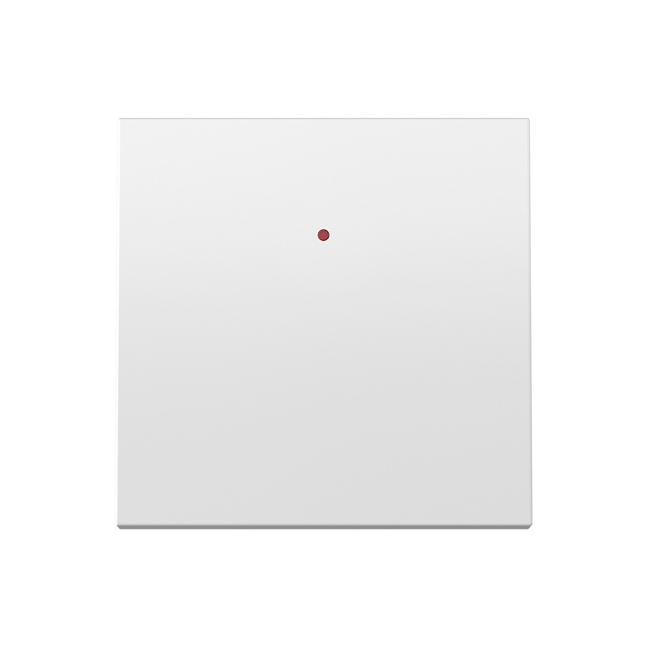 Touche individuelle avec hublot pour mécanisme abattable blanc mat Simon 360
