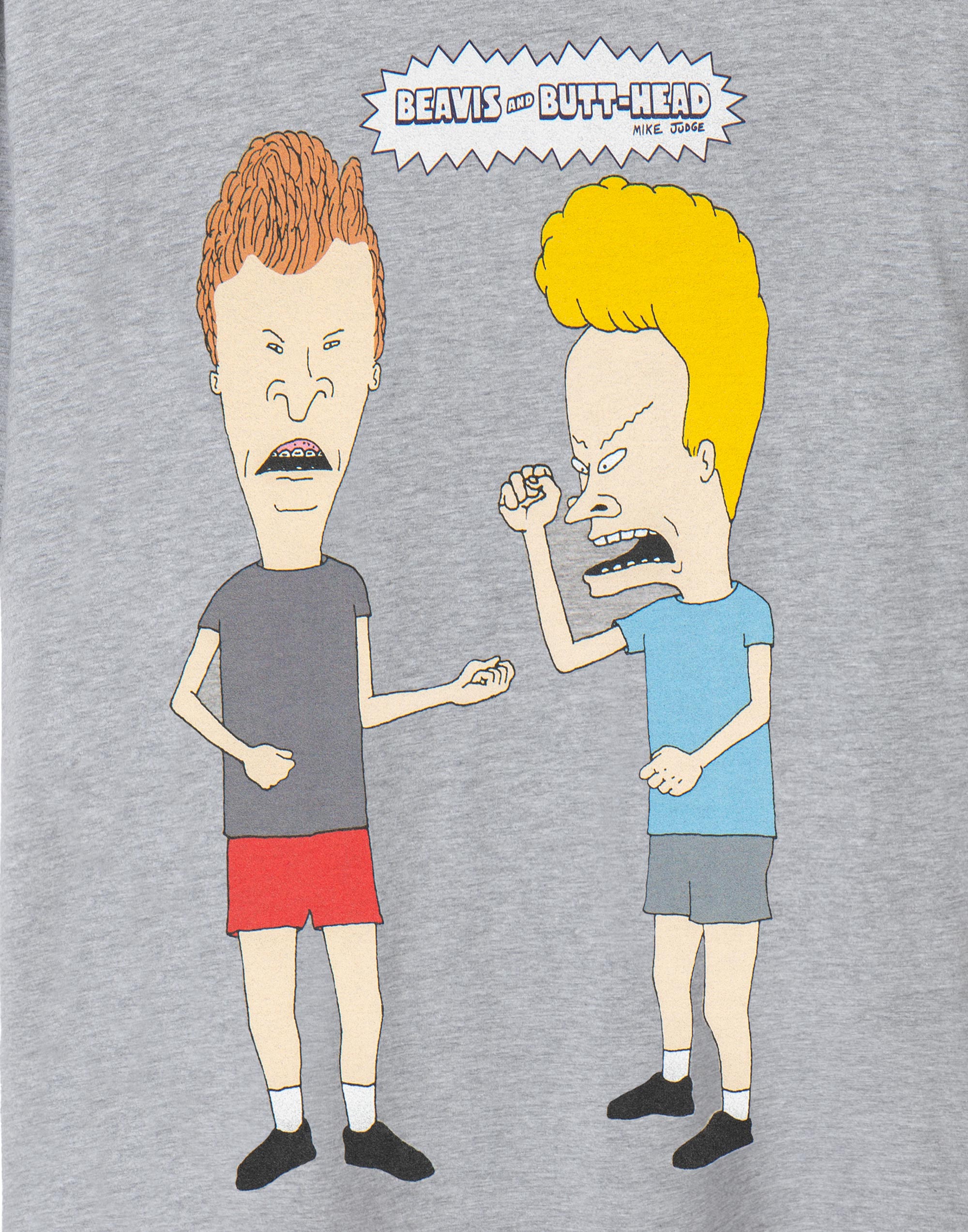 Beavis And Butthead Grey Classic Pose Short Sleeved T-Shirt Mens - Picture 11 of 45