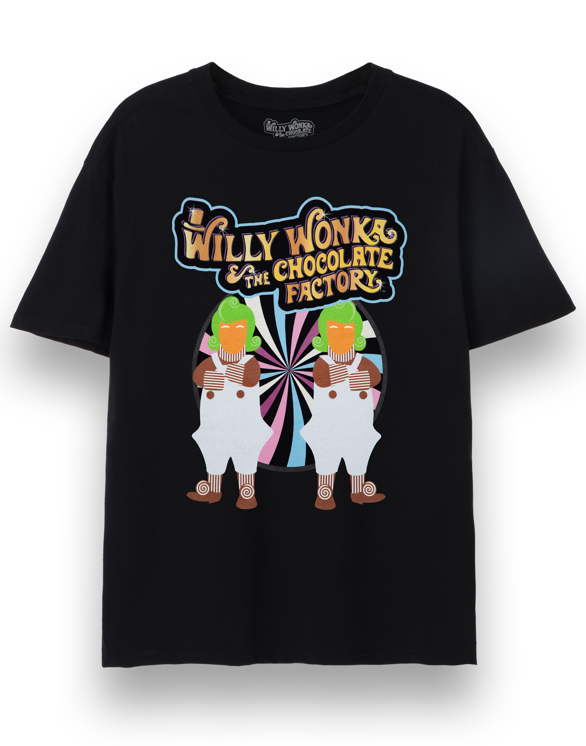 Wonka Schwarz Willy Wonka Kurzrmeliges T-Shirt Unisex Erwachsene 6490₽