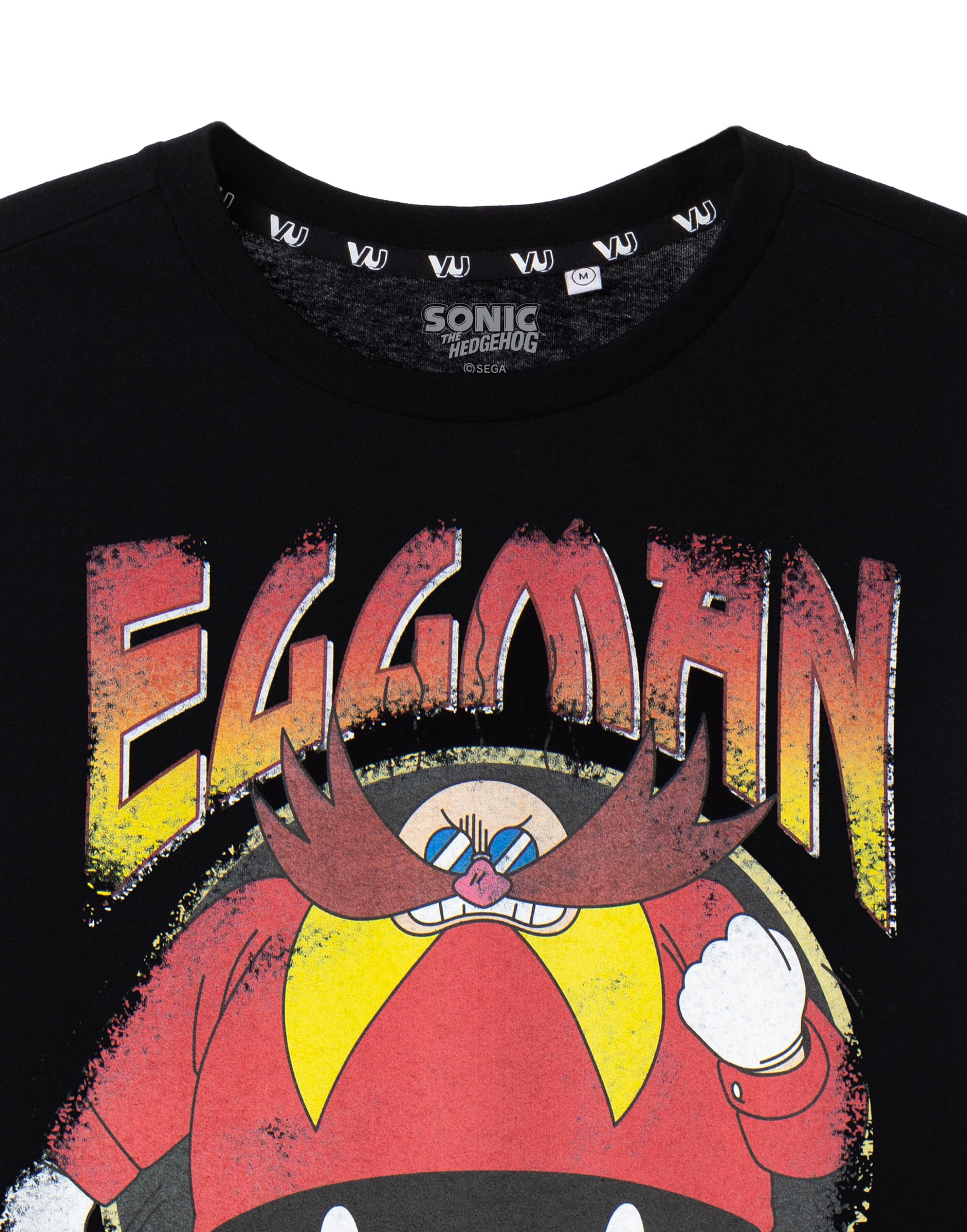 Sonic the Hedgehog Black Eggman Short Sleeved T-Shirt Mens