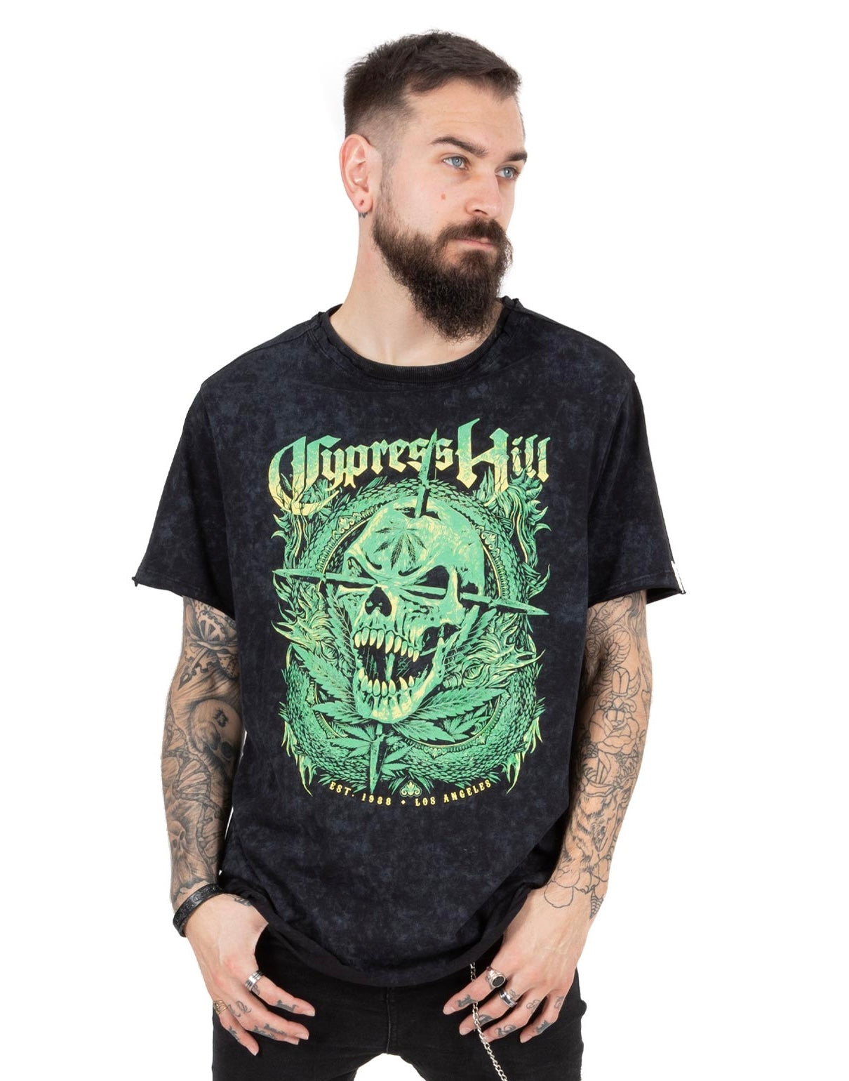 Cypress Hill Black Short Sleeved T-Shirt (Mens)