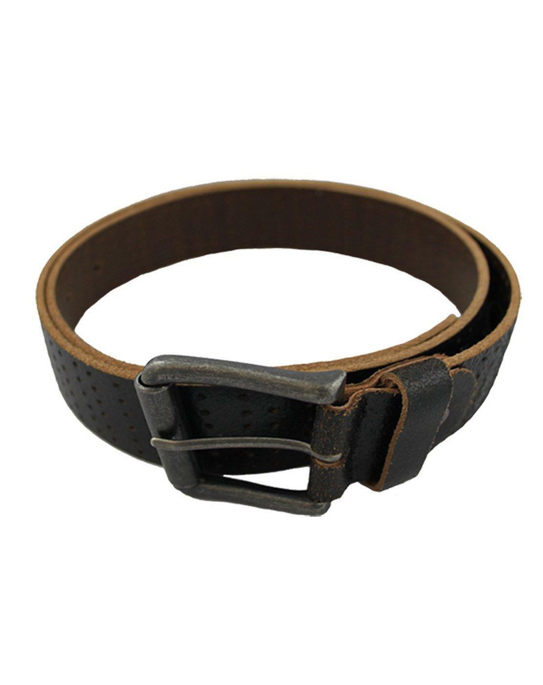 Carteras mostaza cinturón negro para hombre - Imagen 3 de 8