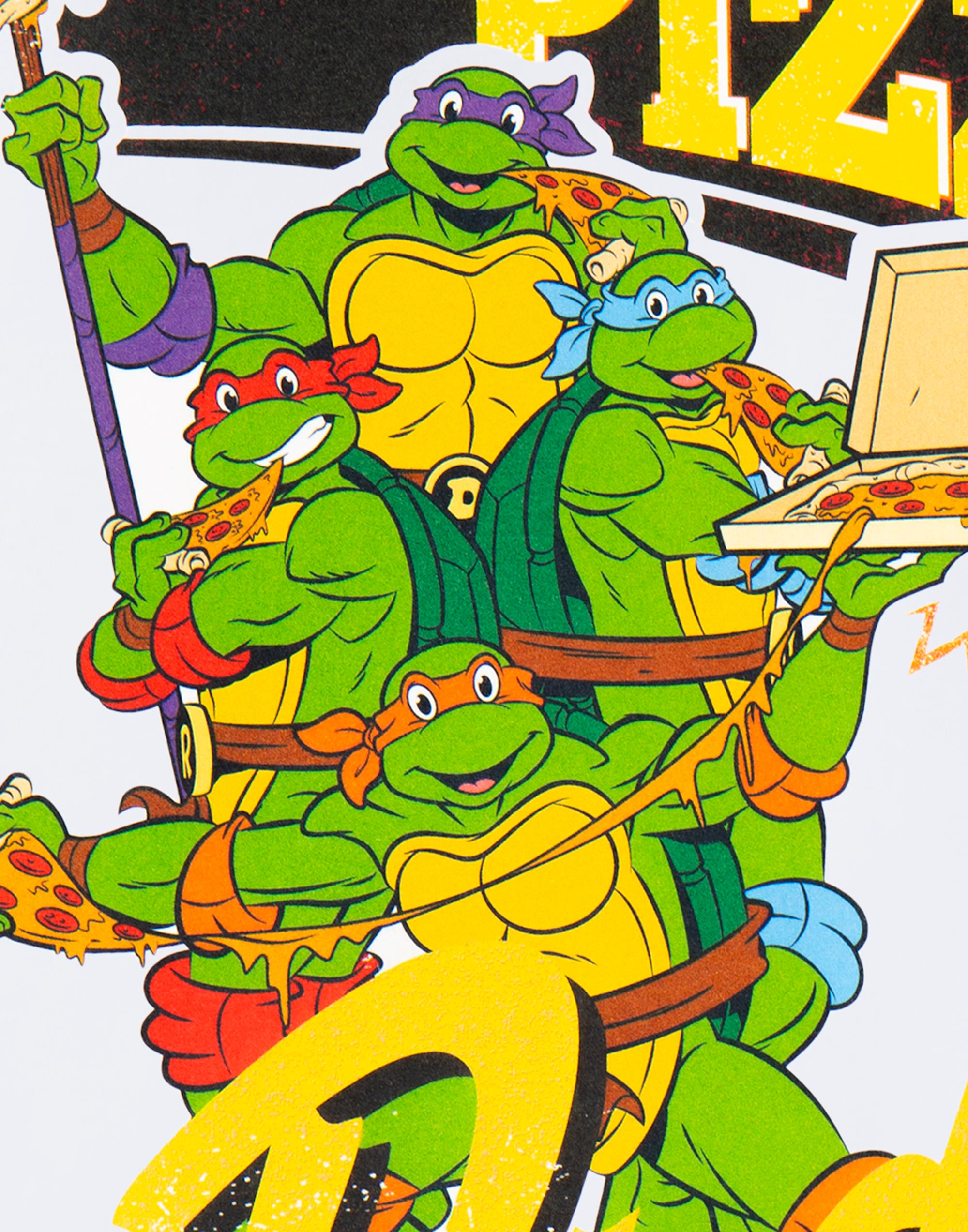 Camiseta de manga corta Teenage Mutant Ninja Turtles blanca Pizza Dudes para hombre - Imagen 15 de 45